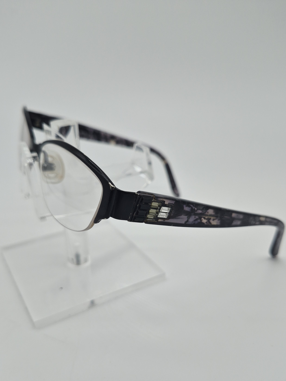 Badgley Mischka Chandell- Marble Acetate Eyeglass Frames